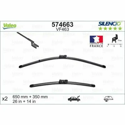Beliebt Valeo SILENCIO FLAT BLADE SET