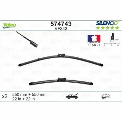 Valeo SILENCIO FLAT BLADE SET Sale