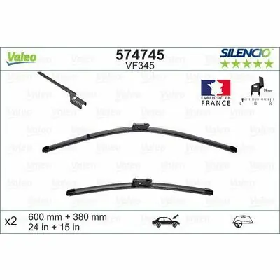 Valeo SILENCIO FLAT BLADE SET Heißes Angebot