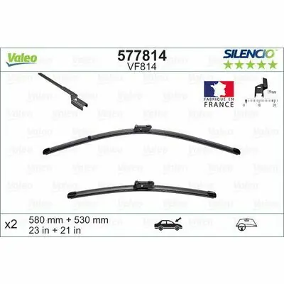 Sale Valeo SILENCIO FLAT BLADE SET