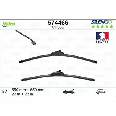 Letzte Chance Valeo SILENCIO FLAT BLADE SET