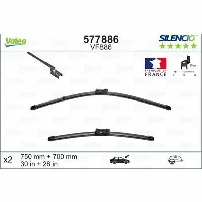 Valeo SILENCIO FLAT BLADE SET Saisonangebot