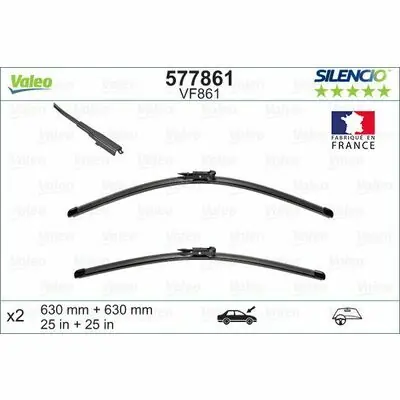 Preiswert Valeo SILENCIO FLAT BLADE SET