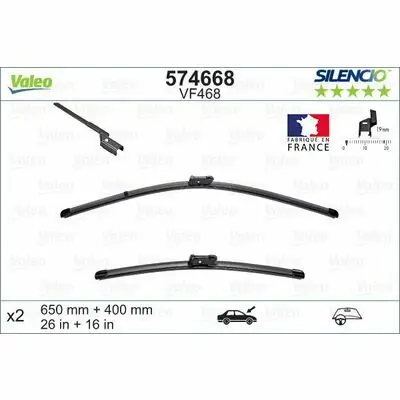 Direktkauf Valeo SILENCIO FLAT BLADE SET