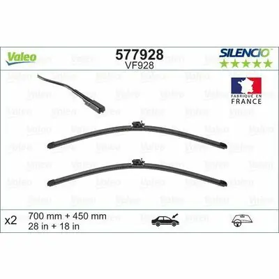 Valeo SILENCIO FLAT BLADE SET Mega-Angebot