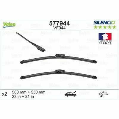 Valeo SILENCIO FLAT BLADE SET Ausverkauf