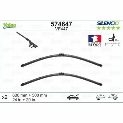 Preisknaller Valeo SILENCIO FLAT BLADE SET