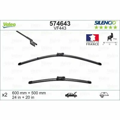 Valeo SILENCIO FLAT BLADE SET Heißes Angebot