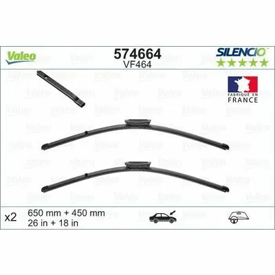 Angebot Valeo SILENCIO FLAT BLADE SET