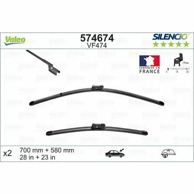 Direkt Vom Hersteller Valeo SILENCIO FLAT BLADE SET