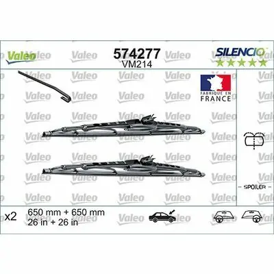 Valeo SILENCIO CONVENTIONAL SET Zertifiziert