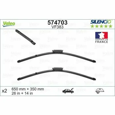 Neue Kollektion Valeo SILENCIO FLAT BLADE SET
