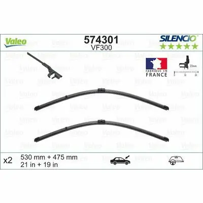 Preiswert Valeo SILENCIO FLAT BLADE SET