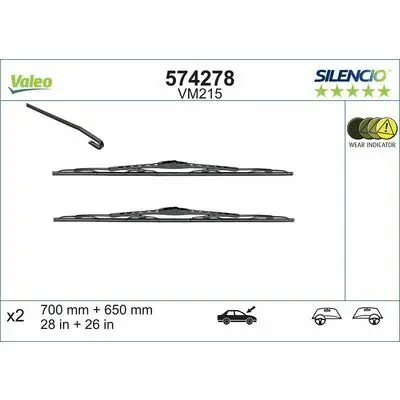 Garantierte Lieferung Valeo SILENCIO CONVENTIONAL SET