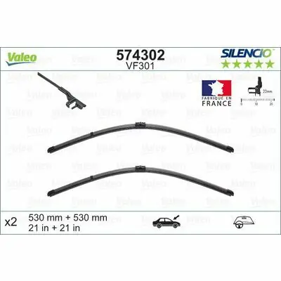 Direkt Vom Hersteller Valeo SILENCIO FLAT BLADE SET