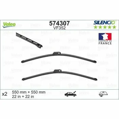 Geprüft Valeo SILENCIO FLAT BLADE SET